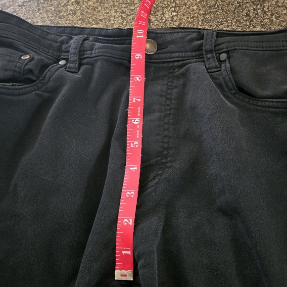 Jachs New York Mens 34/28 Tagged 36/30 Black Straight Leg Jeans 5 Pocket - Picture 14 of 16
